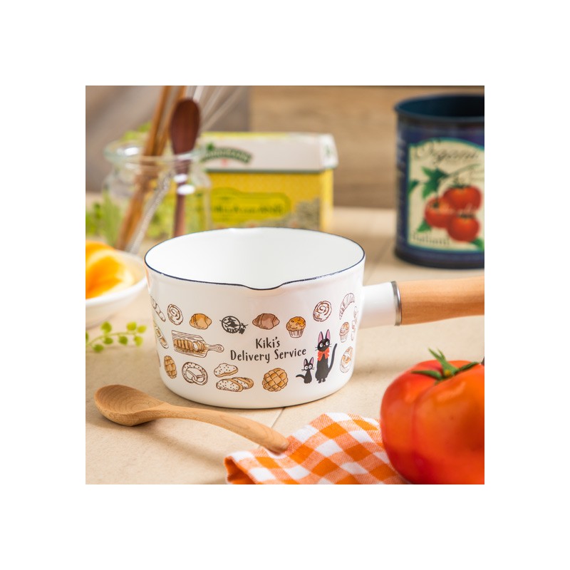 Cuisine et vaisselle - Poêlon émail Viennoiseries - Kiki la petite sorcière