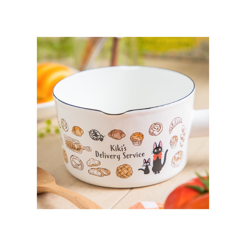 Cuisine et vaisselle - Poêlon émail Viennoiseries - Kiki la petite sorcière