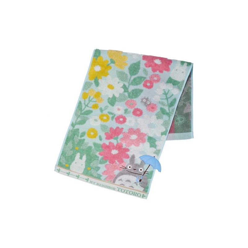 Household linen - Towel Totoro Flower Fields 34x80 cm - My Neighbor Totoro