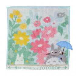 Ropa de hogar - Mini toalla Totoro Campos de flores 25x25 cm - Mi vecino Totoro