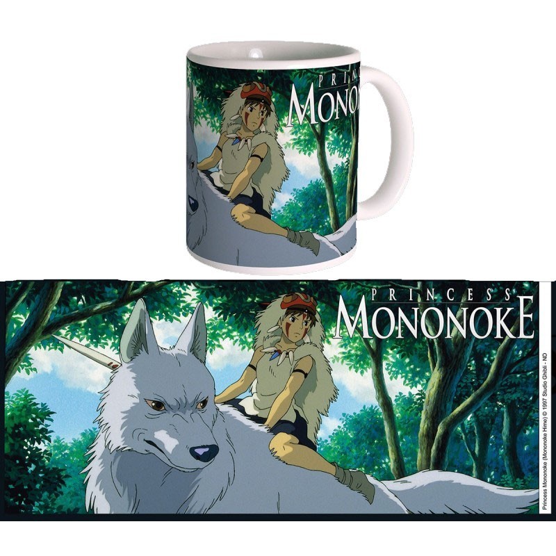 Tazas y tazones - Taza Ghibli 05 - Mononoke - La princesa Mononoke