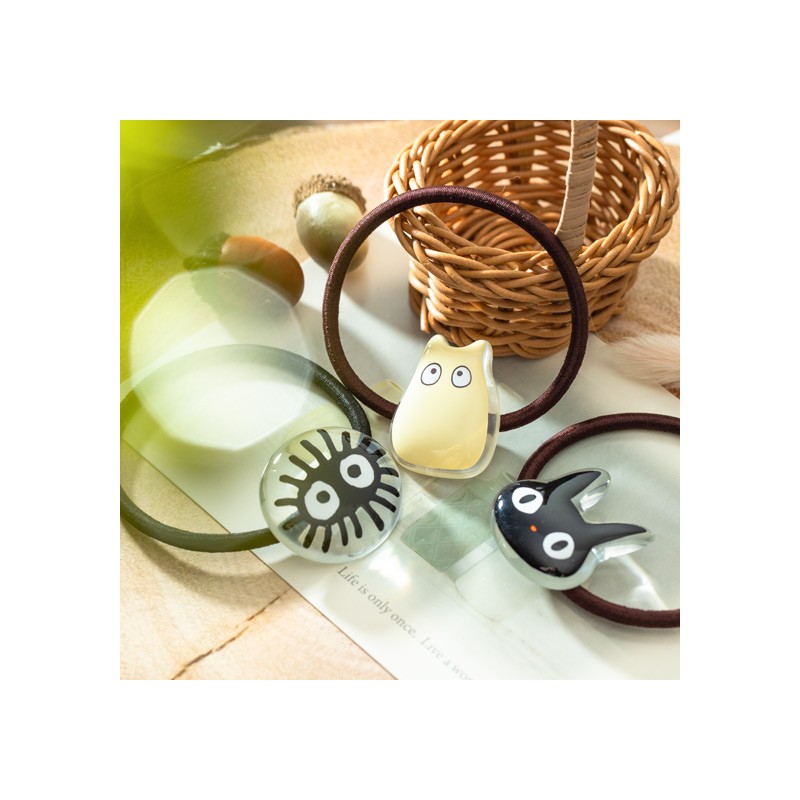 Accessoires - Élastique à Cheveux transparent Totoro Gris - Mon Voisin Totoro