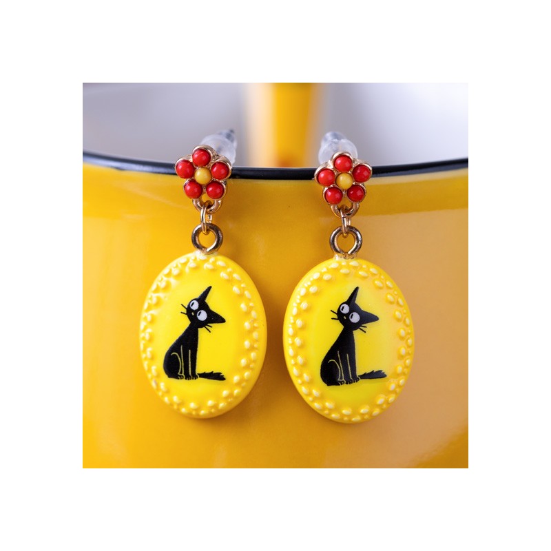 Bijoux - Boucles d’oreilles fantaisie jaunes Jiji - Kiki la petite sorcière