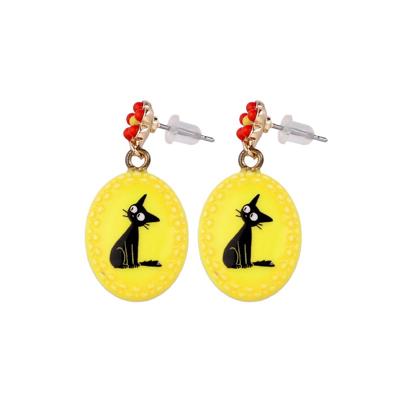 Bijoux - Boucles d’oreilles fantaisie jaunes Jiji - Kiki la petite sorcière
