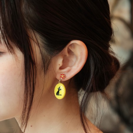 Bijoux - Boucles d’oreilles fantaisie jaunes Jiji - Kiki la petite sorcière