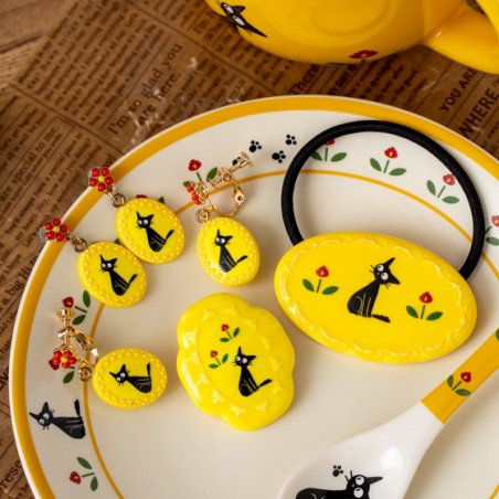 Bijoux - Boucles d’oreilles à clips fantaisie jaunes Jiji - Kiki la petite sor