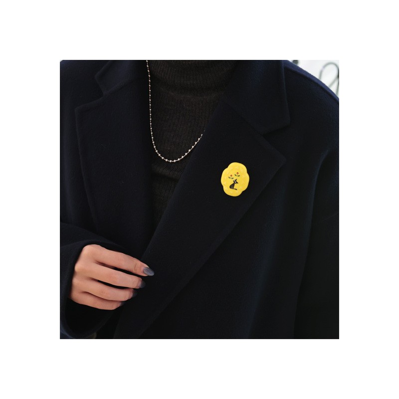Pins - Broche fantaisie jaune Jiji - Kiki la petite sorcière