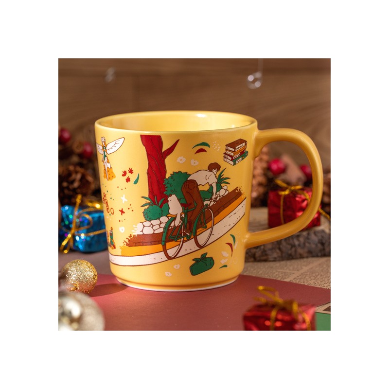 Mugs and cups - Ceramic Cup Chasing the cat - Whisper of the Heart