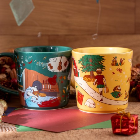 Mugs and cups - Ceramic Cup Chasing the cat - Whisper of the Heart