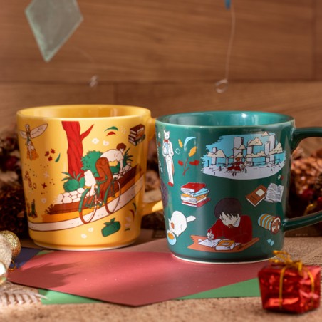 Mugs and cups - Ceramic Cup Chasing the cat - Whisper of the Heart