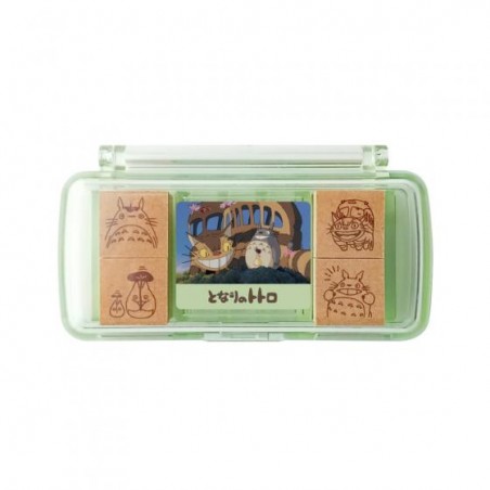 Small equipment - Totoro & Catbus Mini Stamp Set Green - My Neighbor Totoro