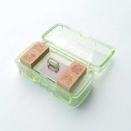Small equipment - Totoro & Catbus Mini Stamp Set Green - My Neighbor Totoro