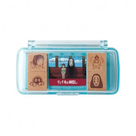 Petit matériel - Set de Tampons Bleu Chihiro dans le train - Le Voyage de Chihiro