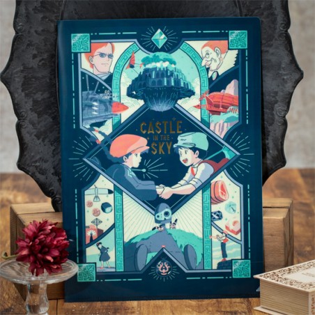 Storage - Art Déco Clear Folder A4 - Castle in the Sky