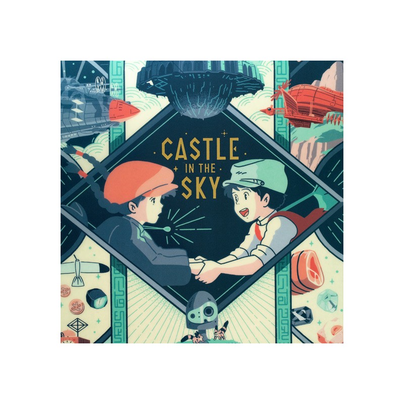 Storage - Art Déco Clear Folder A4 - Castle in the Sky