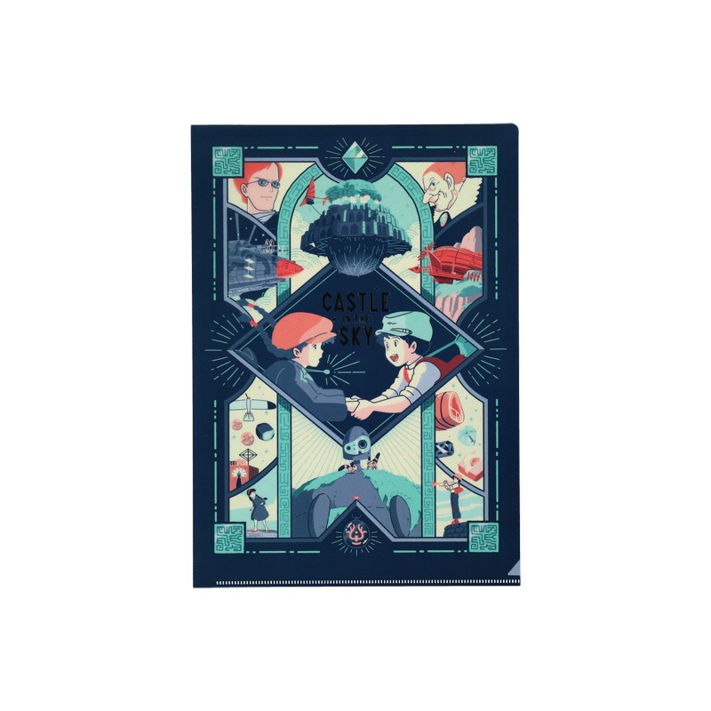 Storage - Art Déco Clear Folder A4 - Castle in the Sky