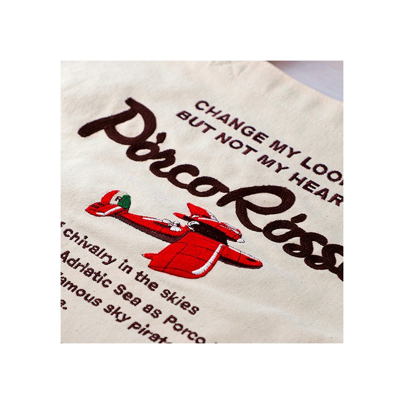 Sacs - Tote bag Brodé Hydravion - Porco Rosso