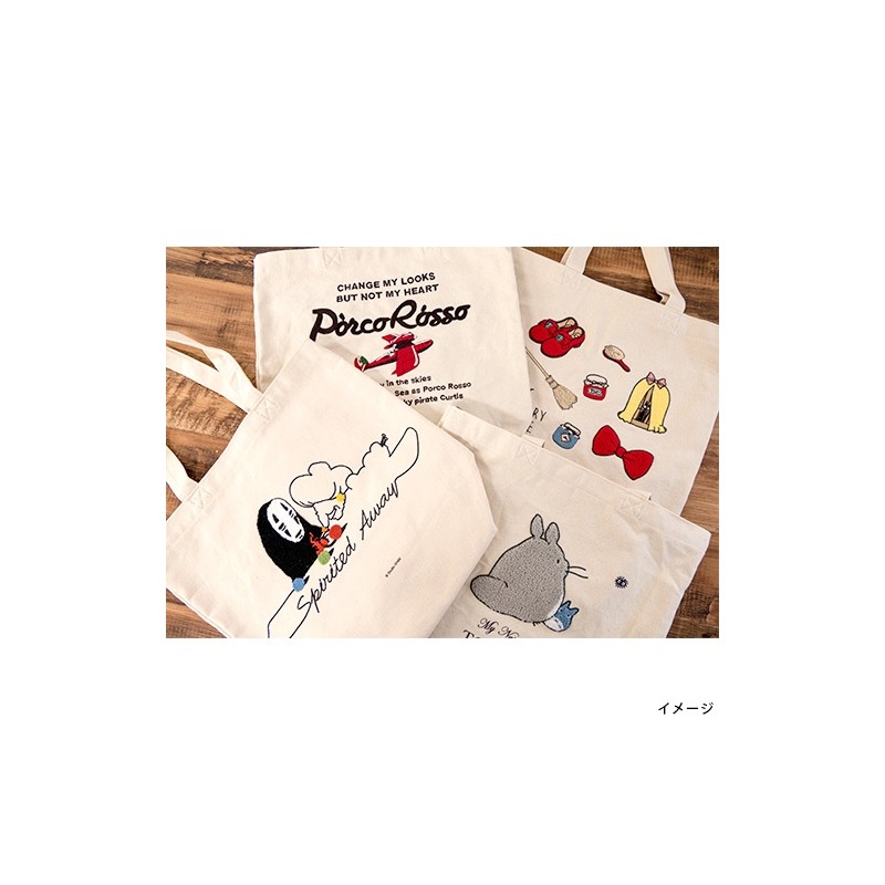 Sacs - Tote bag Brodé Hydravion - Porco Rosso