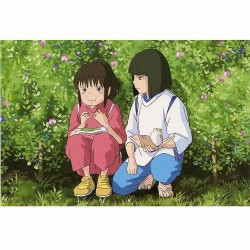 Postales y papel de cartas - Postal Chihiro & Haku onigiri - El viaje de Chihiro