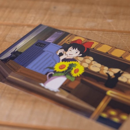 Postcards and Letter papers - Postcard Kiki Sunflower - Kiki's Delivery Service