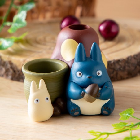 Boites à bijoux - Figurines pot à crayon Totoro bleu & blanc - Mon Voisin Totoro