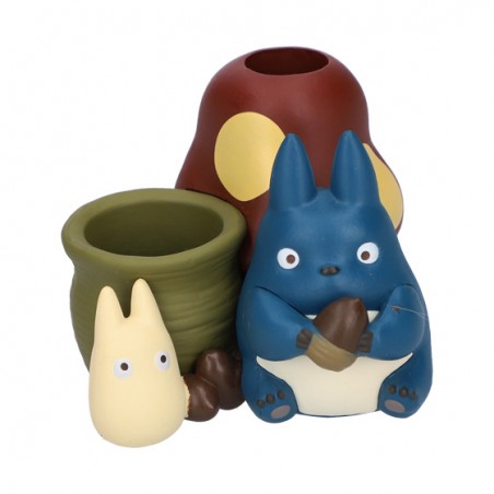 Boites à bijoux - Figurines pot à crayon Totoro bleu & blanc - Mon Voisin Totoro