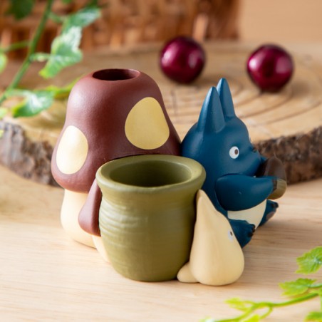 Boites à bijoux - Figurines pot à crayon Totoro bleu & blanc - Mon Voisin Totoro