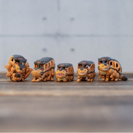 Figurines - Collection Cat Bus Assorted 6 Figurines - My Neighbor Totoro