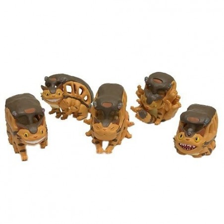 Figurines - Collection Cat Bus Assorted 6 Figurines - My Neighbor Totoro