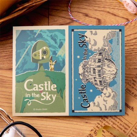 Small equipment - Retro Stickers Robot & Castle Laputa - Castle in the Sky