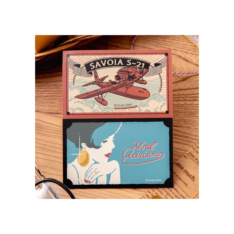 Small equipment - Retro Stickers Savoia & Gina - Porco Rosso