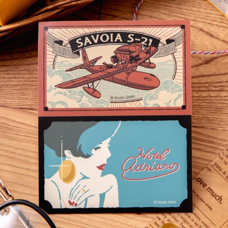 Small equipment - Retro Stickers Savoia & Gina - Porco Rosso