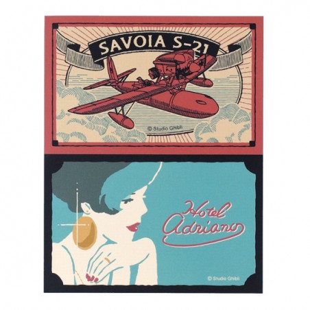Petit matériel - Stickers rétro Savoia & Gina - Porco Rosso