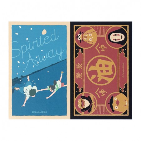 Petit matériel - Stickers rétro Chihiro avec Haku & Aburaya - Le Voyage de Chihiro