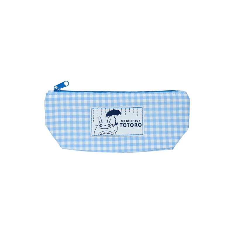 Storage - Blue checkered Pencil case - My Neighbor Totoro