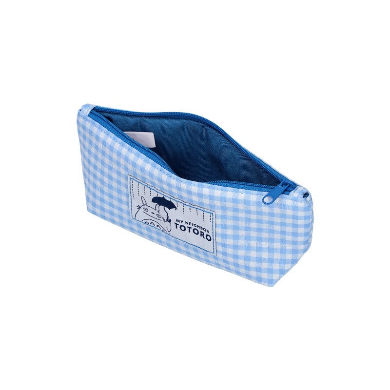 Storage - Blue checkered Pencil case - My Neighbor Totoro
