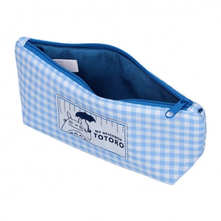 Storage - Blue checkered Pencil case - My Neighbor Totoro