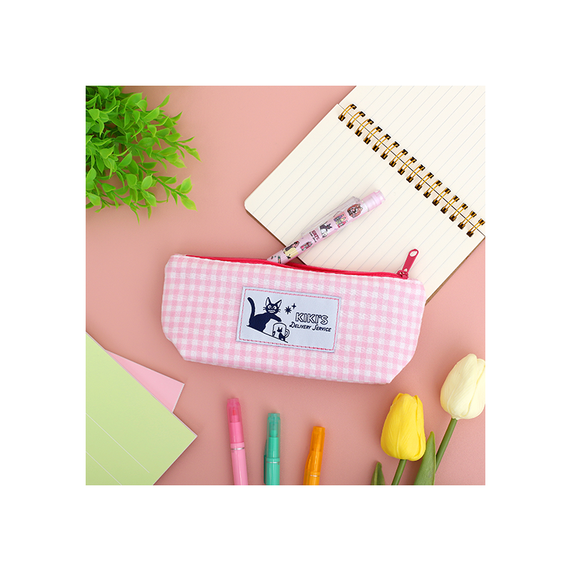 Archivadores - Estuche a cuadros rosa - Nicky, la aprendiz de bruja