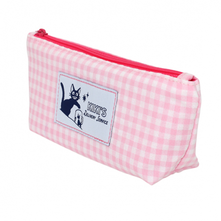 Storage - Pink Checkered Pencil case - Kiki's Delivery Service