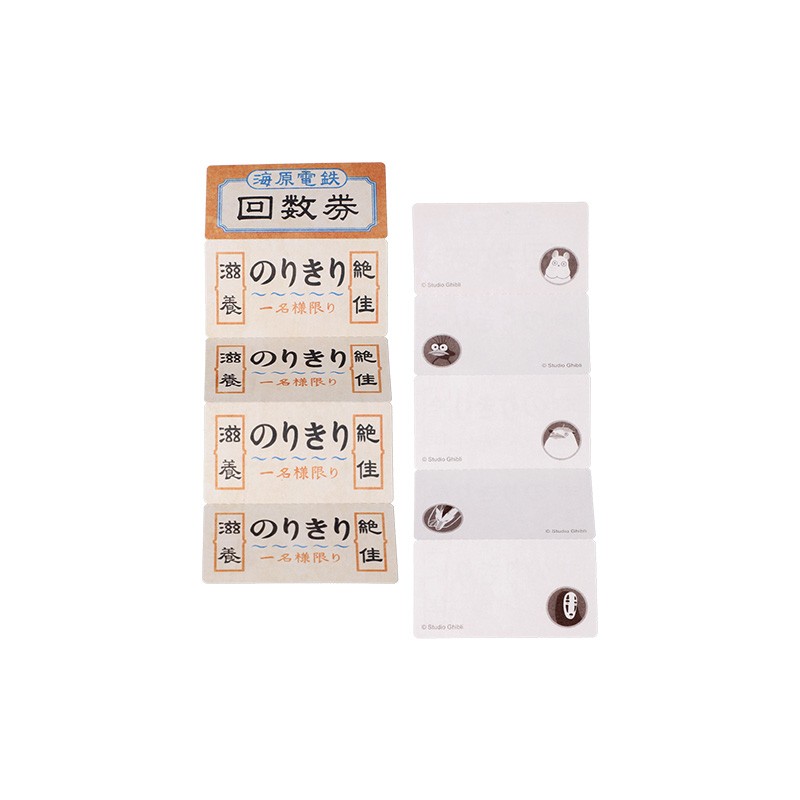 Accesorios de escritorio - Billete de tren Chihiro Mini Notepad - El viaje de Chihiro