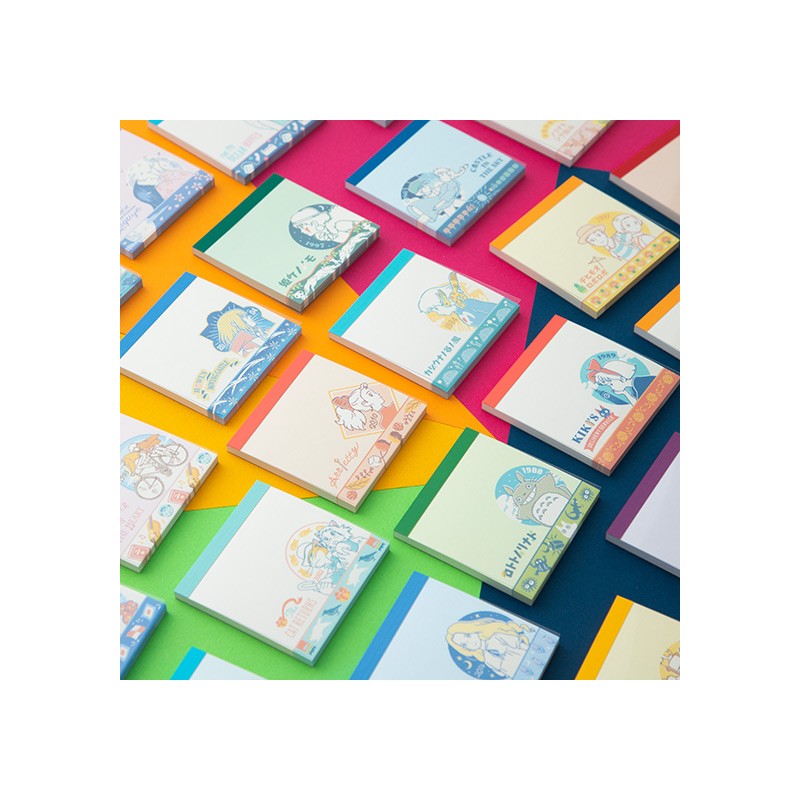 Petit matériel - Assortiment de 24 Mini Blocs memo à collectionner - Studio Ghibli