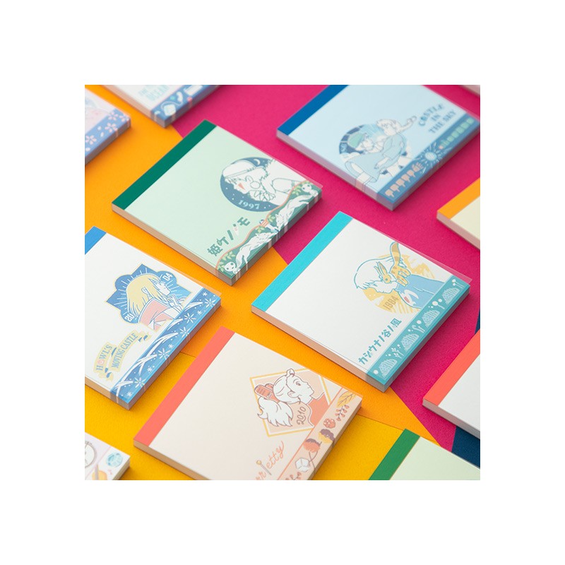 Petit matériel - Assortiment de 24 Mini Blocs memo à collectionner - Studio Ghibli