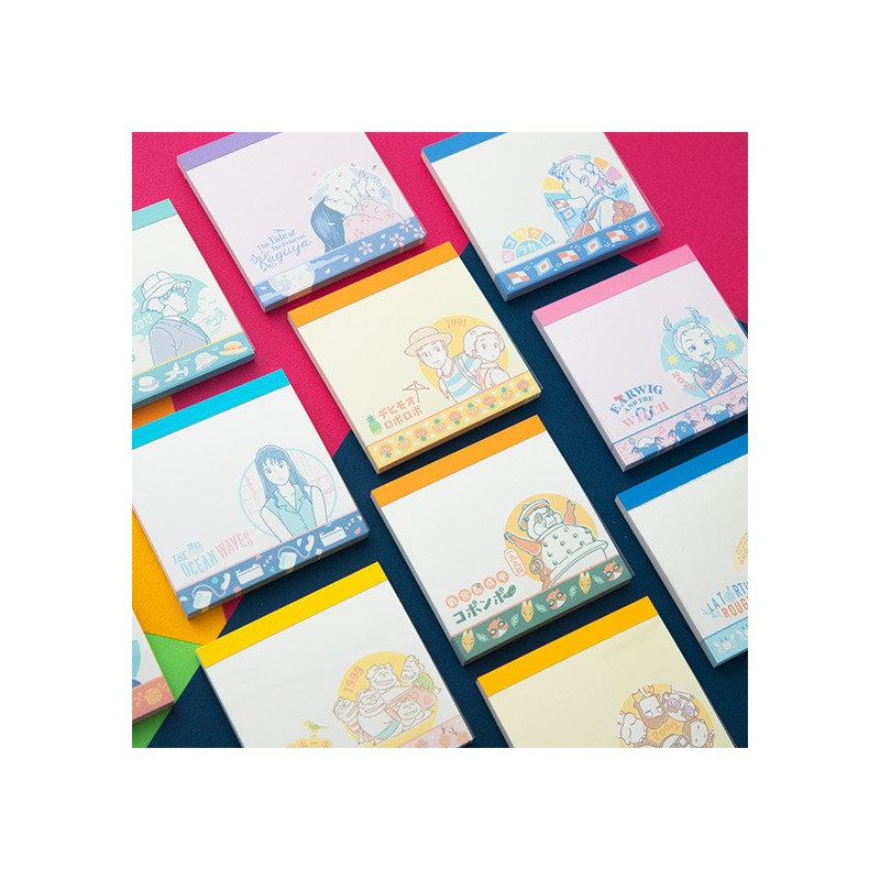 Petit matériel - Assortiment de 24 Mini Blocs memo à collectionner - Studio Ghibli