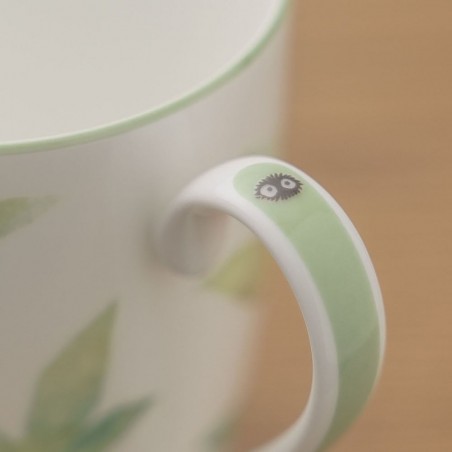 Japanese Porcelain - Mug Totoro on a leaf - My Neighbor Totoro