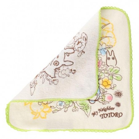 Household linen - Mini Towel Totoro Bunch of Spring Flowers 25x25 cm - My Neighbor Toto