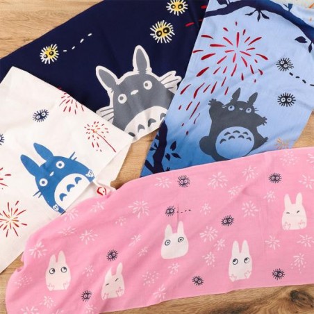 Household linen - Tenugui Big Totoro Fireworks - My Neighbor Totoro