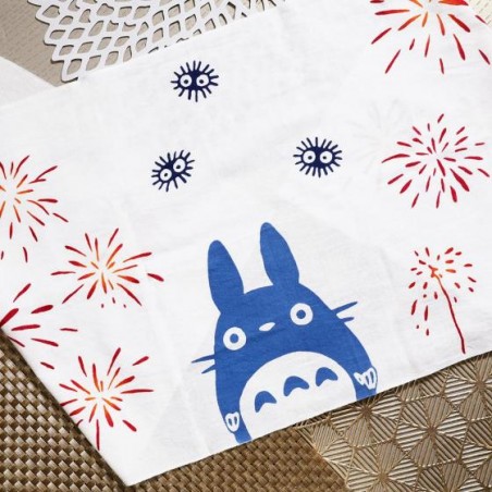 Household linen - Tenugui Middle Totoro Fireworks - My Neighbor Totoro