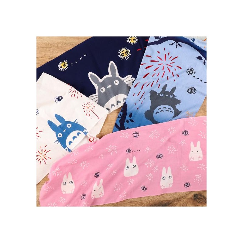 Household linen - Tenugui Middle Totoro Fireworks - My Neighbor Totoro