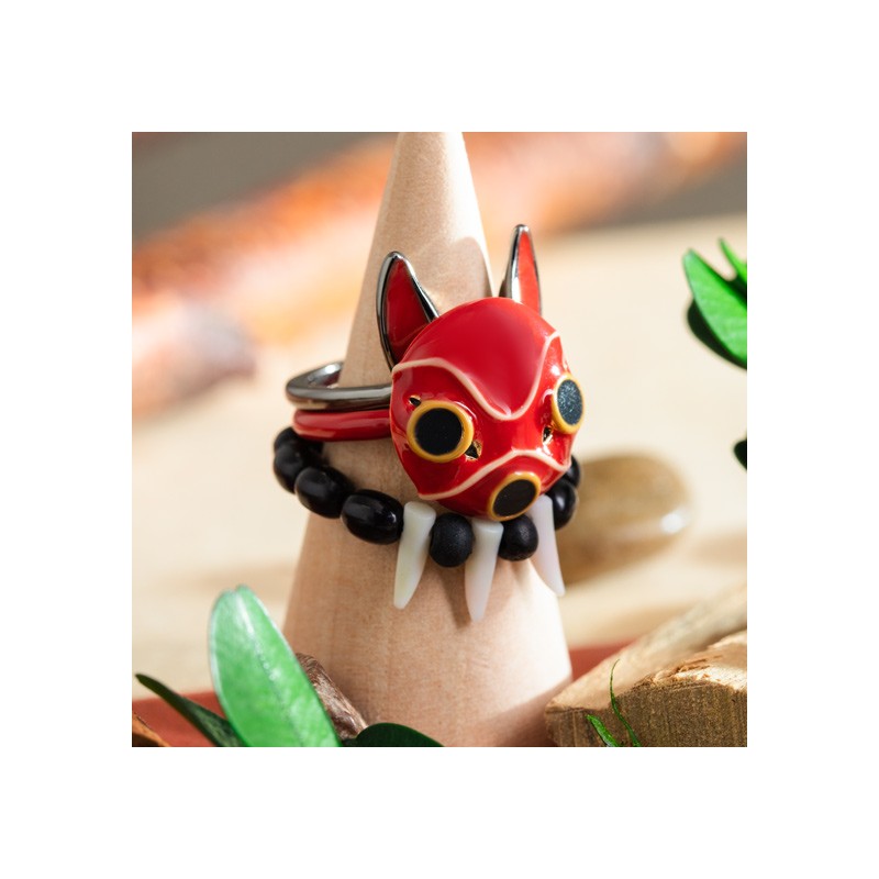 Moralsk politiker Kommunist Three Ring Set San's mask - Princess Mononoke