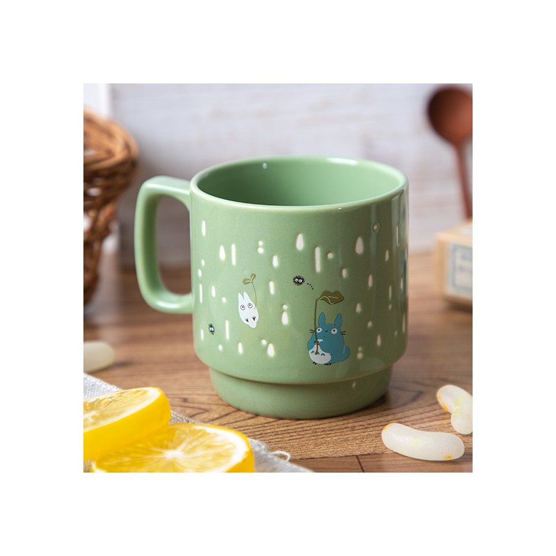 Mugs et tasses - Mug couleur gauffré Totoro Parapluie - Mon Voisin Totoro